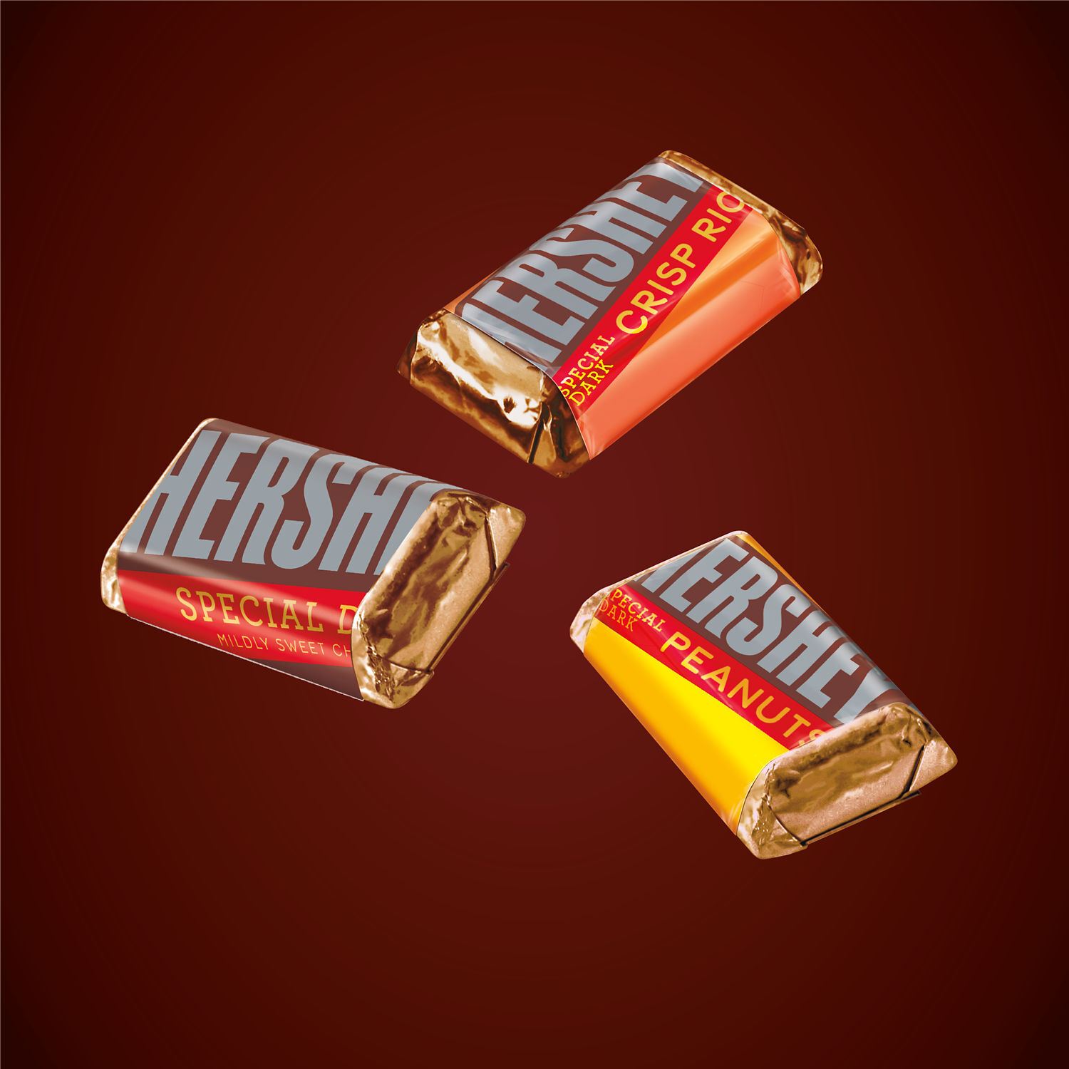 Mini top hershey bars