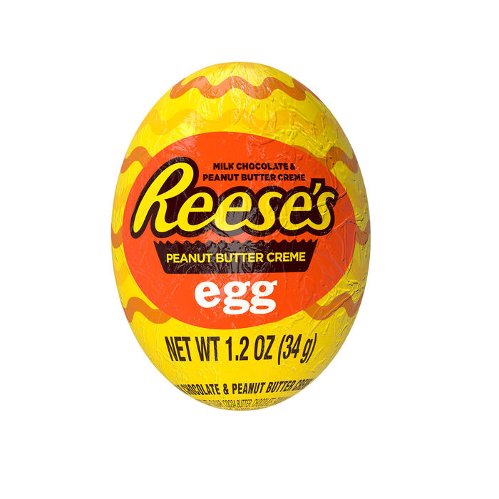 Image of REESE'S Milk Chocolate Peanut Butter Creme Eggs Candy 4pk Packaging