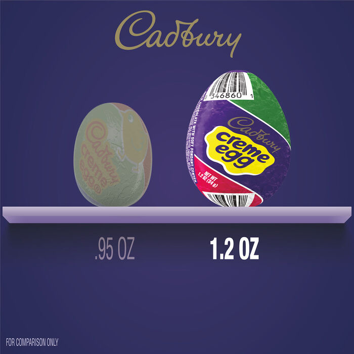 Image of CADBURY CREME EGG Milk Chocolate and Fondant, Easter  Candy  Box, 1.2 oz  (4 Count) Packaging