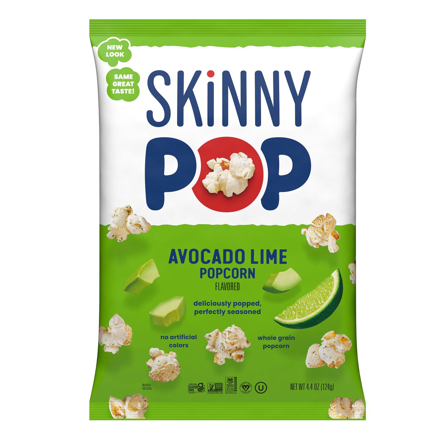 POPCORN様 SKINNYPOP Avocado Lime Flavored Popcorn, 4.4 oz bag