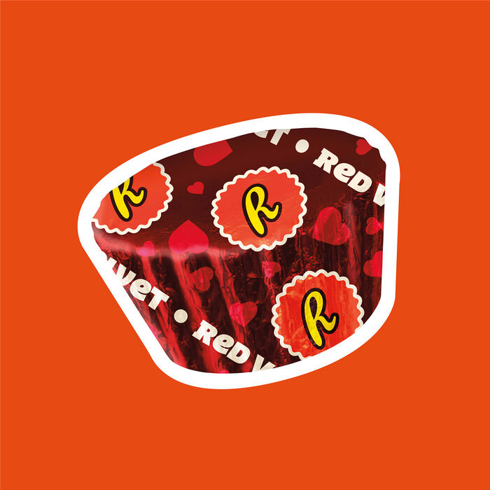 Image of REESE'S Miniatures Milk Chocolate and Red Velvet Flavored Creme Peanut Butter Cups, Valentine's Candy Bag, 9.3 oz Packaging