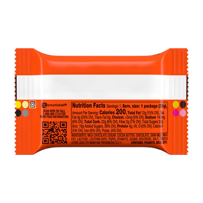 Image of REESE'S BIG CUP Milk Chocolate Peanut Butter Cups Standard Size 1.4 oz Candy Bar Packaging