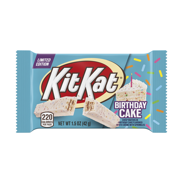 Image of KIT KAT® Birthday Cake Standard Bar, 1.5 oz Packaging