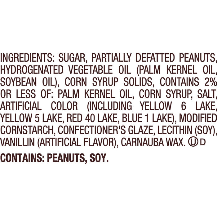 Image of REESE'S PIECES Christmas Candy Carton, 3 oz Packaging