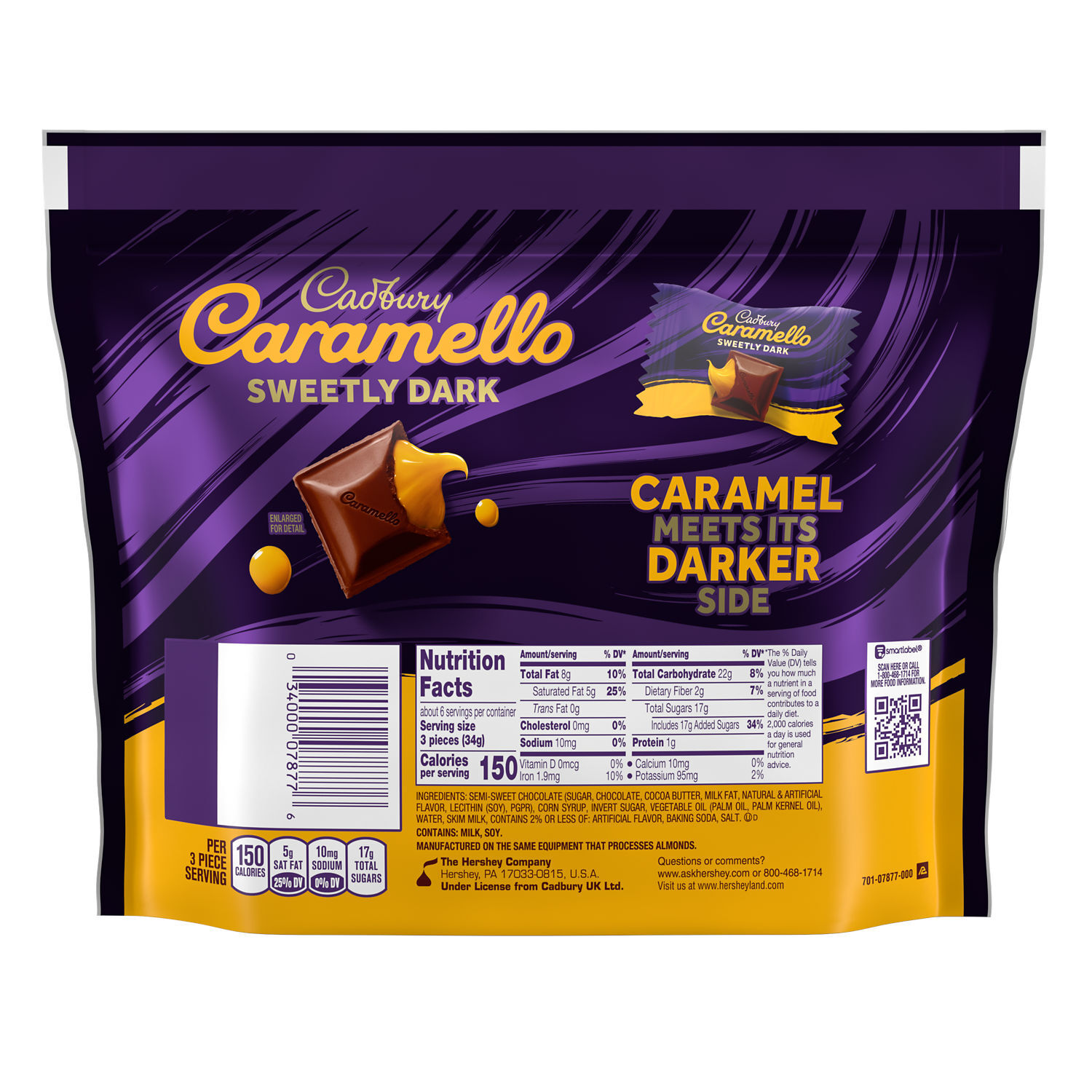 CADBURY CARAMELLO SWEETLY DARK Miniatures Chocolate Caramels Share
