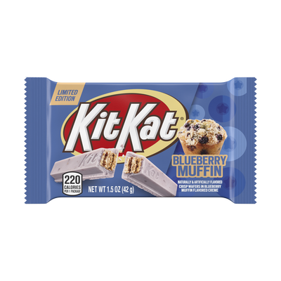 KIT KAT® Blueberry Muffin Flavored Candy Bar, 1.5 oz bar
