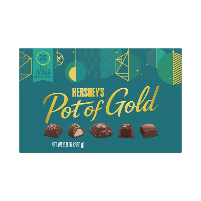 Image of HERSHEY'S POT OF GOLD Assorted Collection Box 10oz Packaging