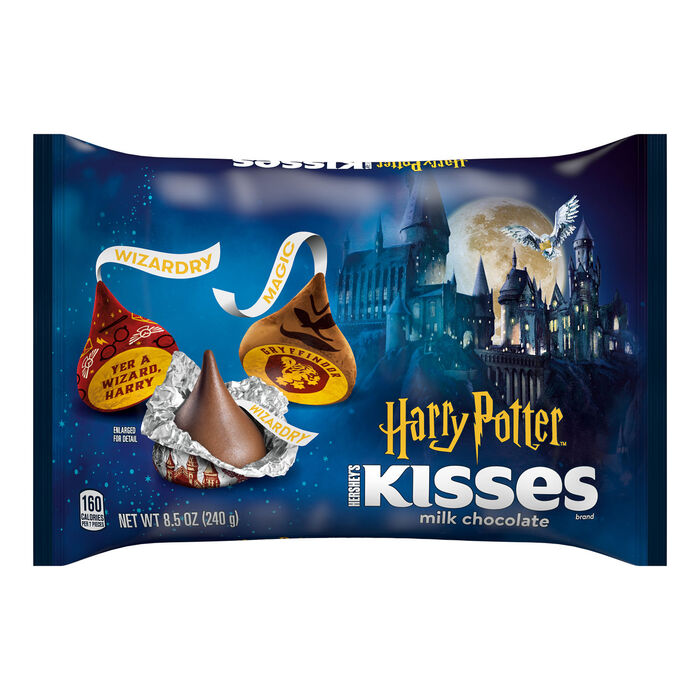 Image of HERSHEY'S KISSES Milk Chocolate Harry Potter, Halloween Candy Bag, 8.5 oz Packaging