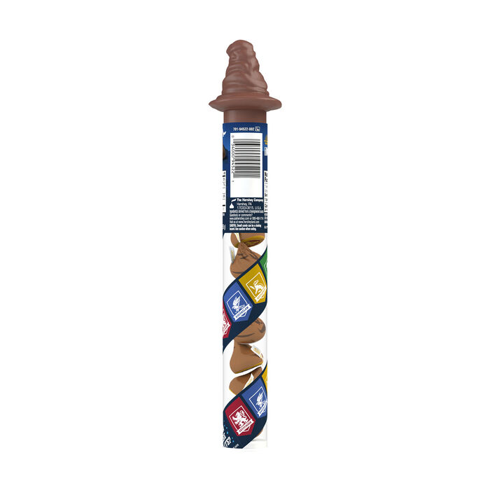 Image of HERSHEY'S KISSES Milk Chocolate Harry Potter™ Halloween Candy Plastic-Filled Cane, 2.08 oz Packaging