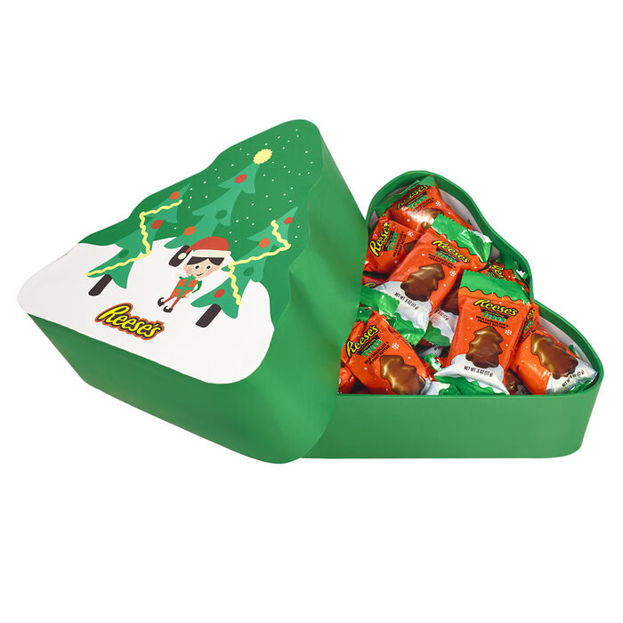 Image of Holiday REESE'S Peanut Butter Trees Gift Box Packaging