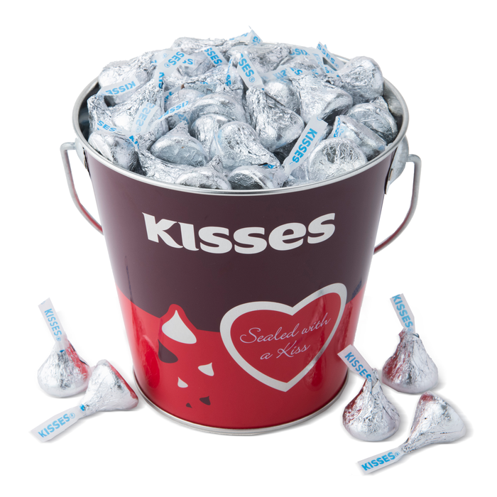 Image of Valentines KISSES Bucket 24 oz. unit Packaging