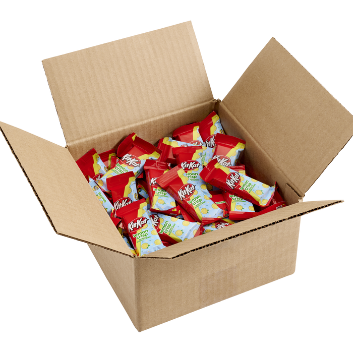 Image of KIT KAT&reg; Lemon Crisp Snack Size Bulk Candy Box, 3 lbs. Packaging