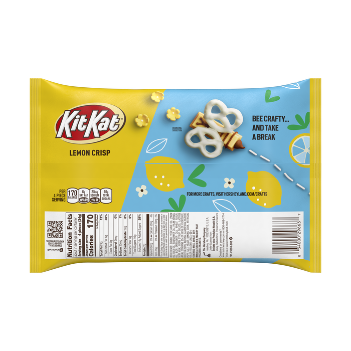 Image of Easter Kit Kat Lemon Crisp Minis Bag 9 oz. Packaging