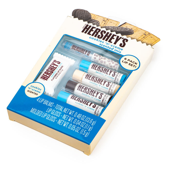 Image of HERSHEY’S Cookies ‘N’ Creme Scented Lip Balm & Gloss Set Packaging