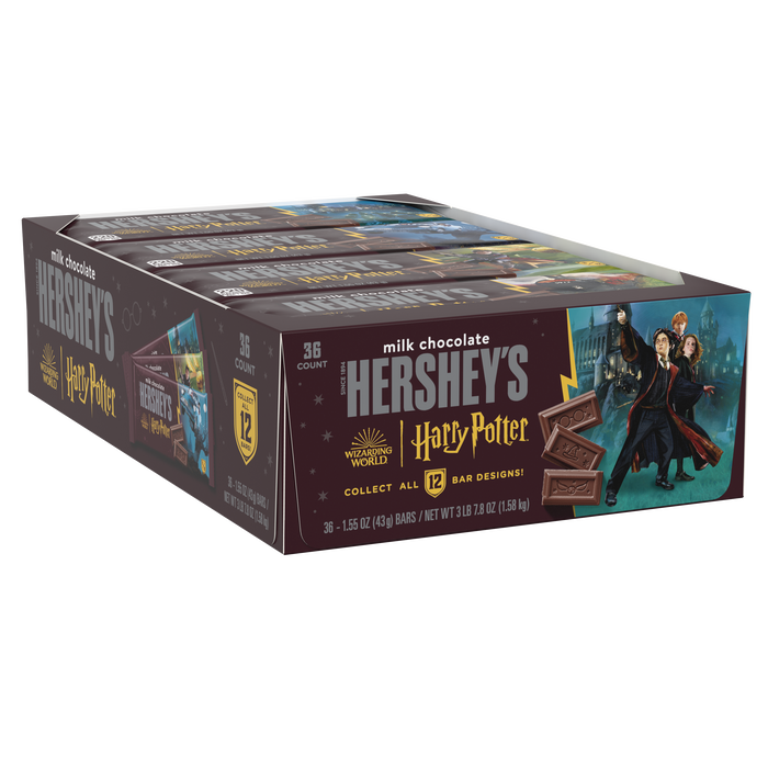 Image of HERSHEY'S Milk Chocolate Harry Potter™ Halloween Candy Bars, 1.55 oz (36 Count) Packaging