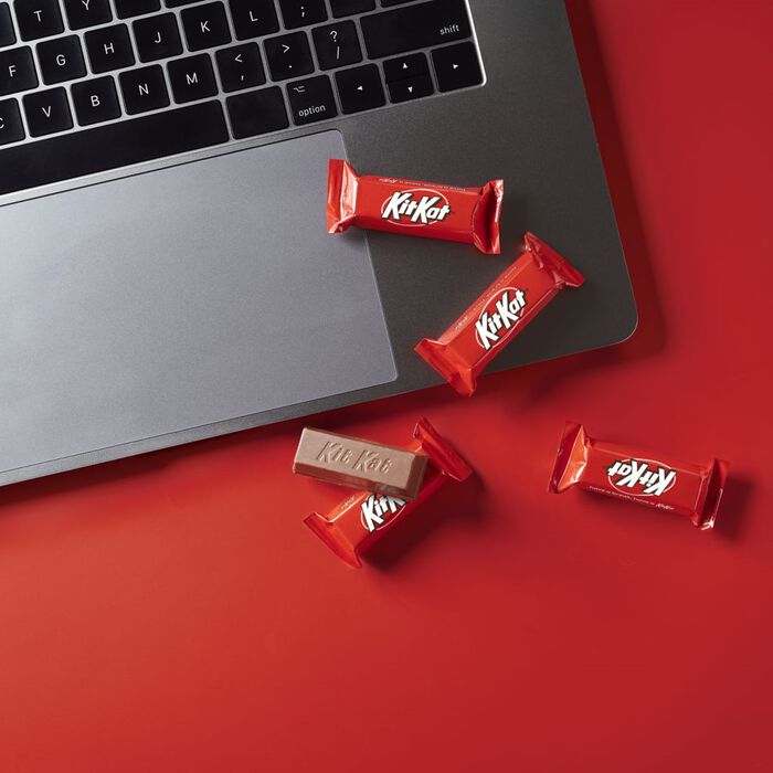 Image of KIT KAT Milk Chocolate Miniatures Candy Bars 10.1oz Candy Bag Packaging