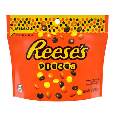 REESE'S PIECES Peanut Butter Candy Bag, 9 oz