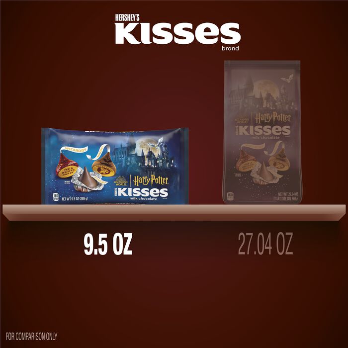 Image of HERSHEY'S KISSES Milk Chocolate Harry Potter™, Limited Edition Candy Bag, 9.5 oz Packaging