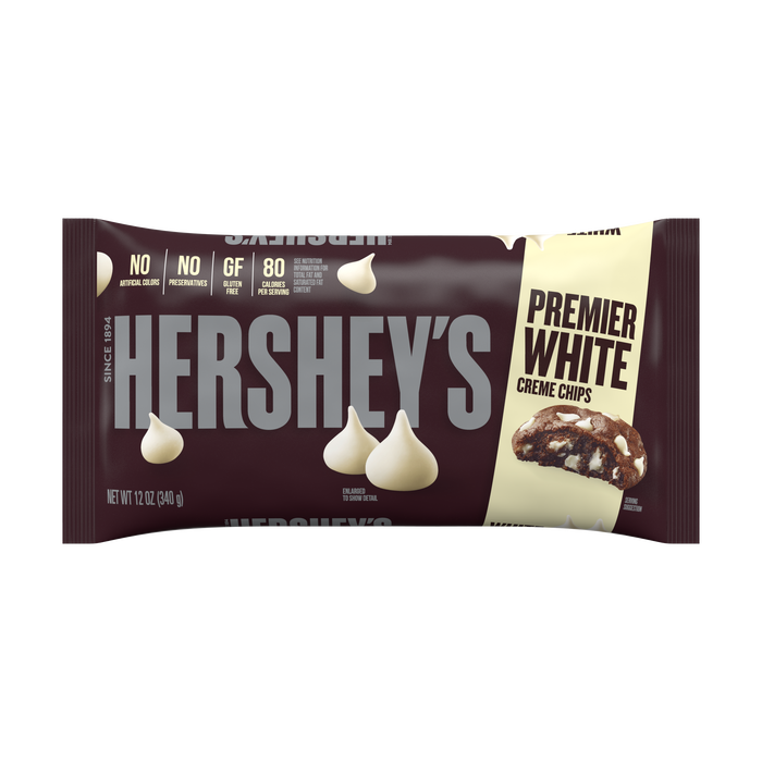 Image of HERSHEY'S Premier White Creme Chips, 12 oz. bag Packaging