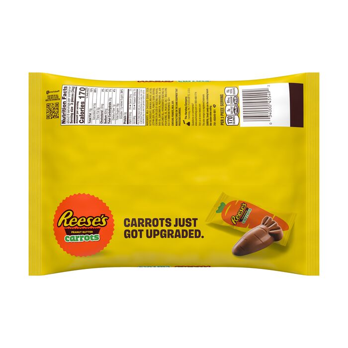 Image of REESE'S Milk Chocolate Peanut Butter Creme Carrots, Easter Candy Bag, 9 oz Packaging