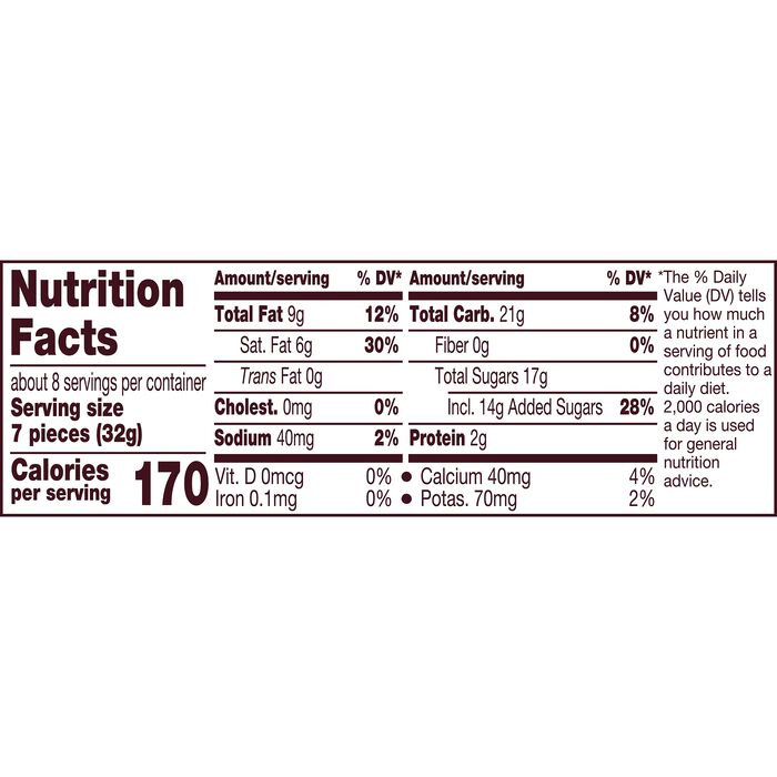 Image of HERSHEY'S KISSES CINNAMON TOAST CRUNCH Flavored Candy Share Pack, 9 oz Packaging