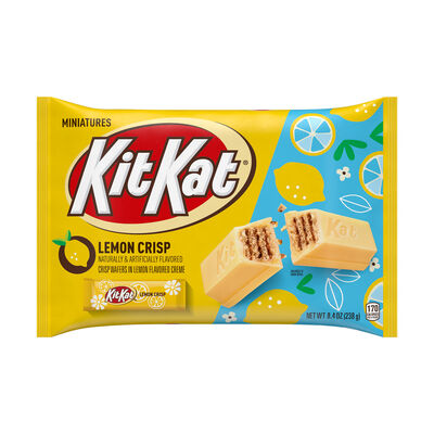 KIT KAT® Miniatures Lemon Flavored Creme Wafer, Easter Candy Bag, 8.4 oz