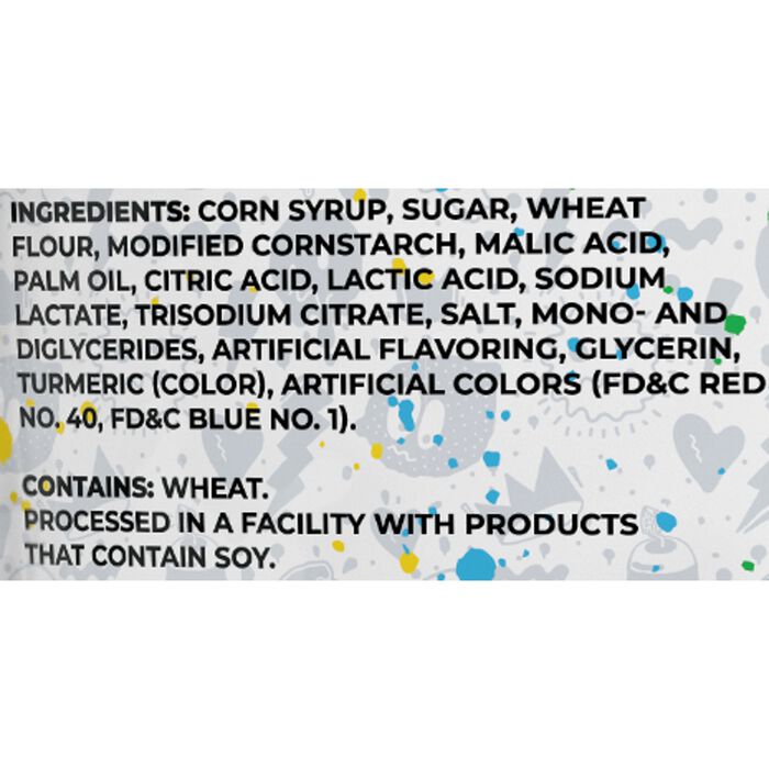 Image of Sour Strips Rainbow Bites Candy Bag, 6.35oz Packaging