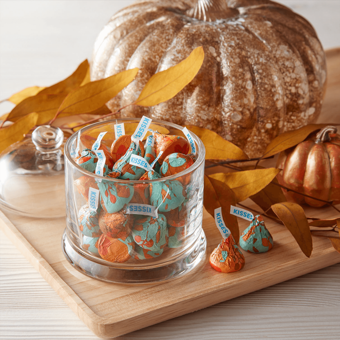 Image of Fall KISSES Milk Chocolate, 10.08 oz Bag Packaging