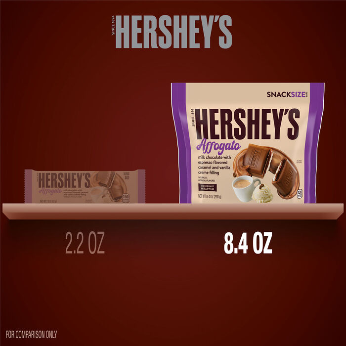 Image of HERSHEY'S Affogato Flavored Snack Size Candy Bag, 8.4 oz Packaging