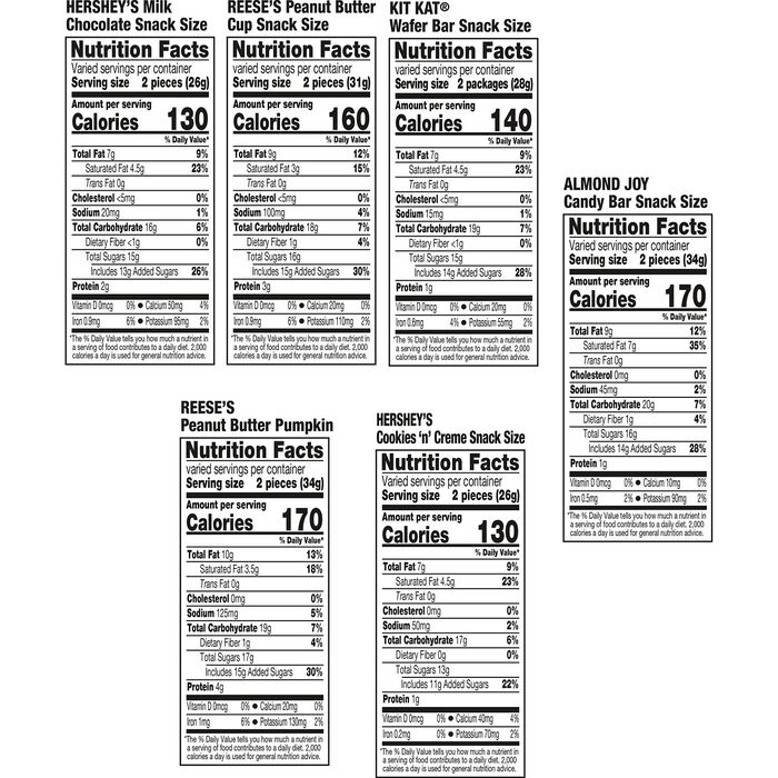 Image of Hershey Assorted, Halloween Candy Bulk Variety Bag, 39.72 oz (75 Pieces) Packaging
