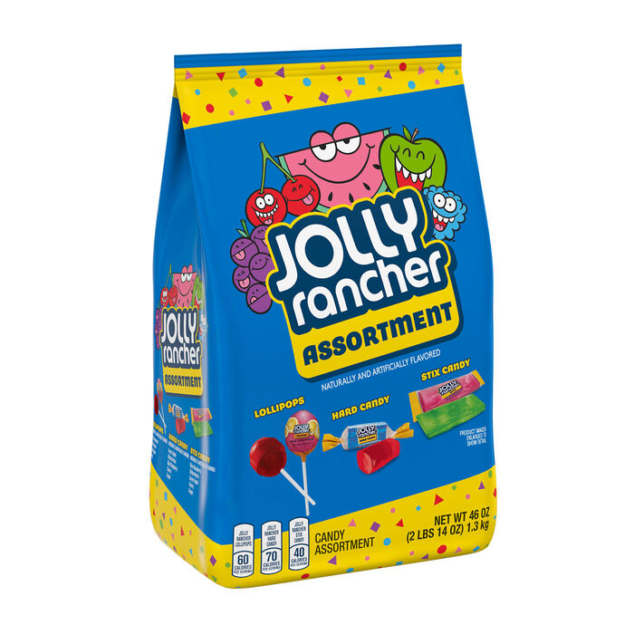 Image of JOLLY RANCHER Assorted Fruit Flavored Mixed Candy 46 oz Bulk Variety Bag Packaging
