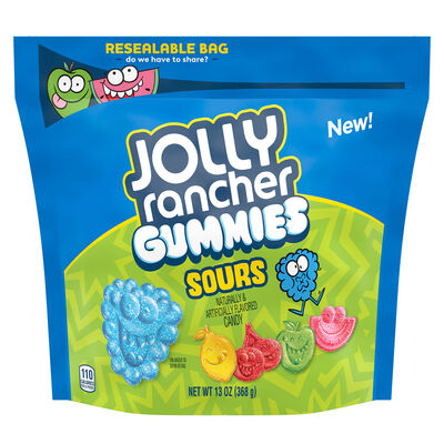 JOLLY RANCHER Sour Gummies Candy Assorted 13oz Candy Bag