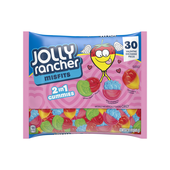 Image of JOLLY RANCHER MISFITS 2-in-1 Gummies, 11 oz, 30 ct Packaging