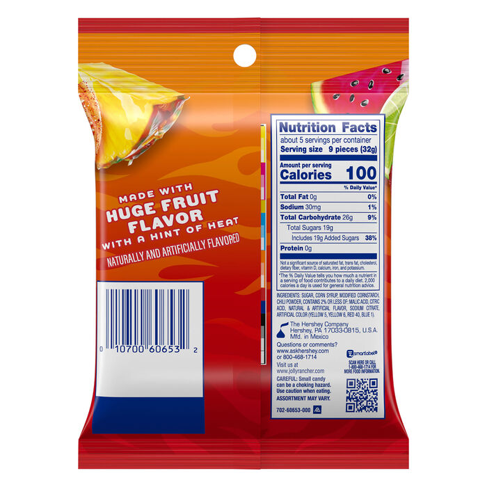 Image of JOLLY RANCHER Heat Wave Spicy &lsquo;n Sweet Assorted Fruit Flavored Gummies, 6 oz Packaging