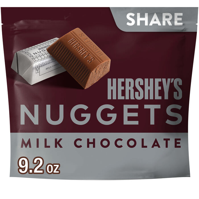 Image of HERSHEY'S NUGGETS Milk Chocolate Candy Share Pack, 9.2 oz Packaging
