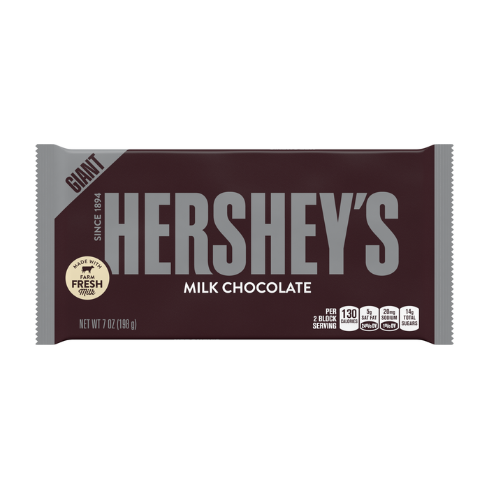 Image of HERSHEY'S Milk Chocolate Giant (7 oz.) Bar Packaging