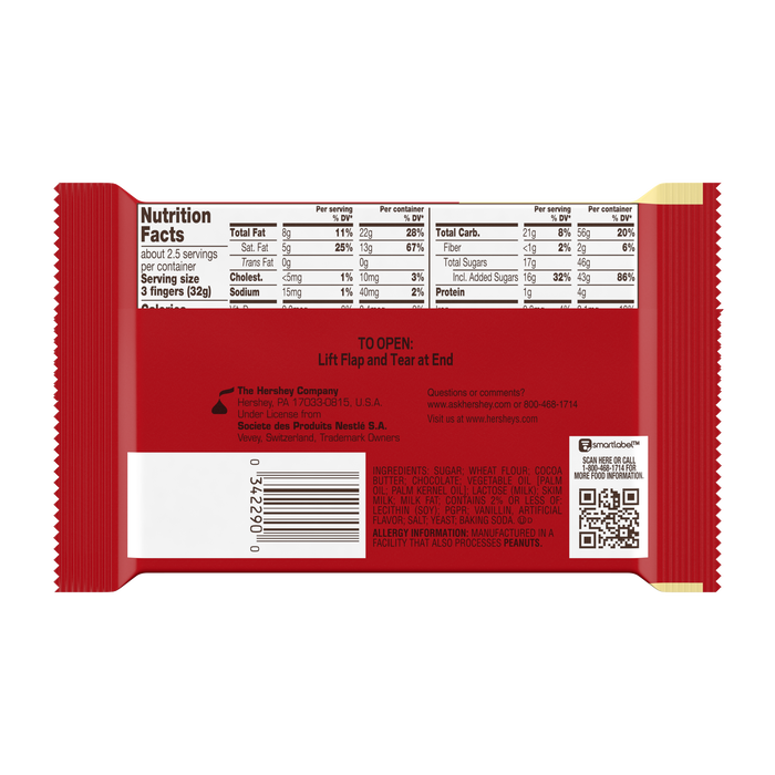Image of KIT KAT® Milk Chocolate King Size Candy Bar, 3 oz Packaging