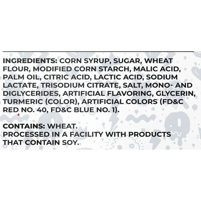 Image of Sour Strips Appleberry Candy Peg Bag, 3.4oz Packaging