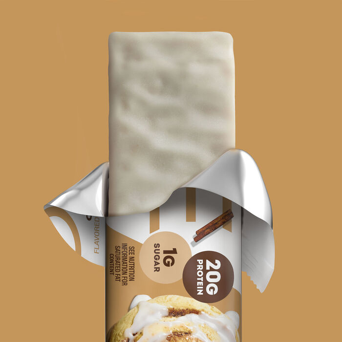 Image of ONE Cinnamon Roll Flavored Protein Bars, 2.12 oz (12 Count) Packaging