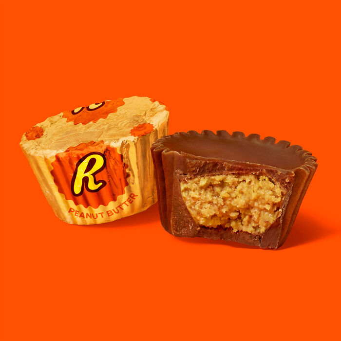 Image of REESE'S Miniatures Milk Chocolate Peanut Butter Cups Candy Share Pack, 9.6 oz Packaging