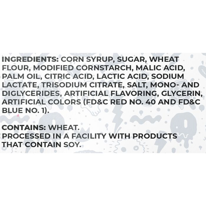 Image of Sour Strips Cotton Candy Peg Bag, 3.4oz Packaging