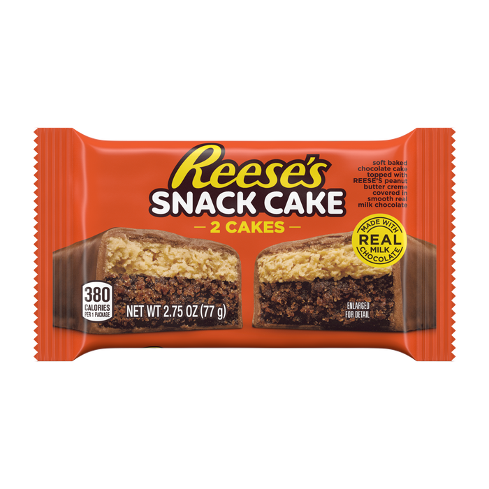 Image of Reese's Peanut Butter Crème Snack Cake Packaging
