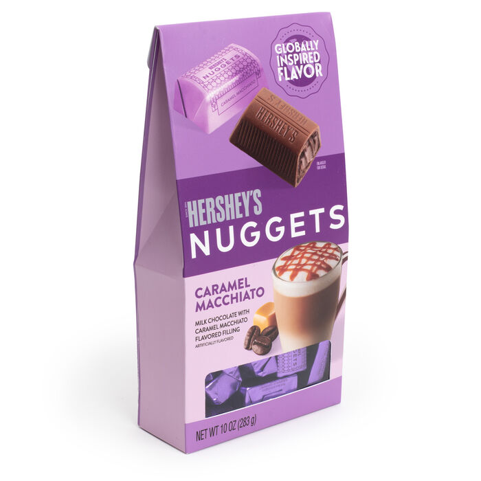Image of HERSHEY'S NUGGETS Caramel Macchiato Flavored Chocolates, 10oz Pouch Packaging