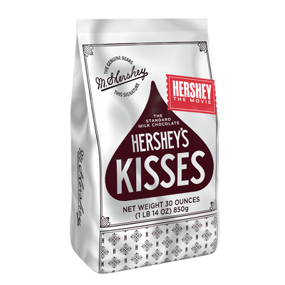 Vintage-Inspired HERSHEY&rsquo;S KISSES Milk Chocolate Candy (30oz Party Bag)