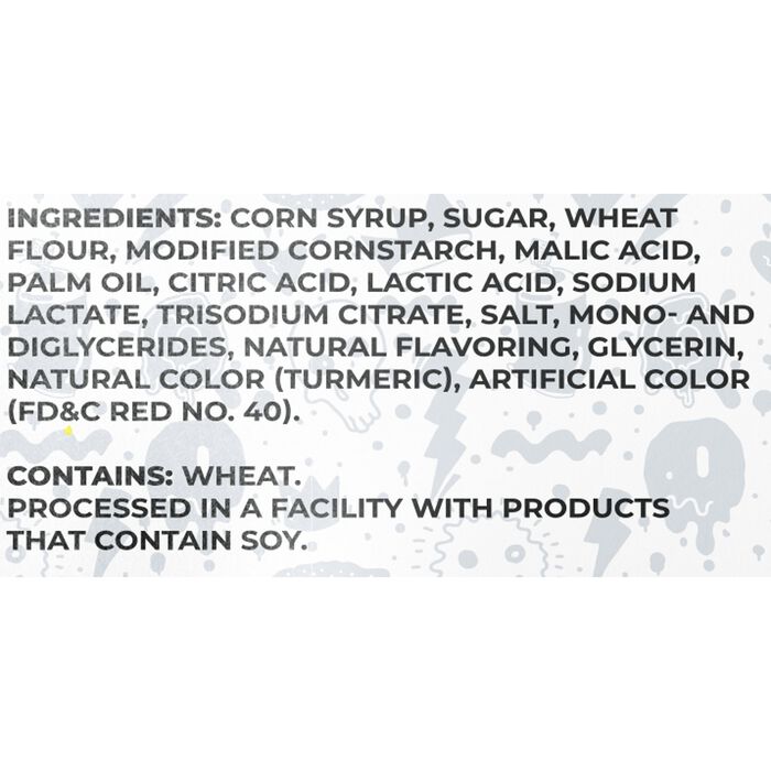 Image of Sour Strips Pink Lemonade Candy Peg Bag, 3.4oz Packaging