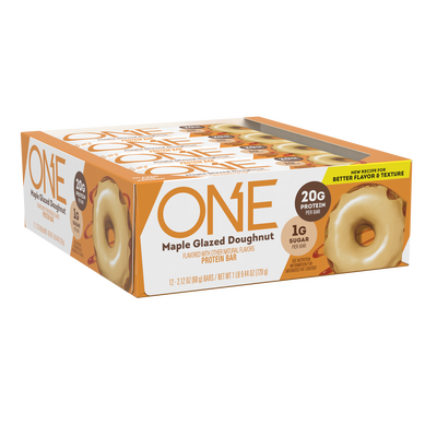 ONE Maple Glazed Doughnut Flavored Protein Bars, 2.12 oz (12 Count)