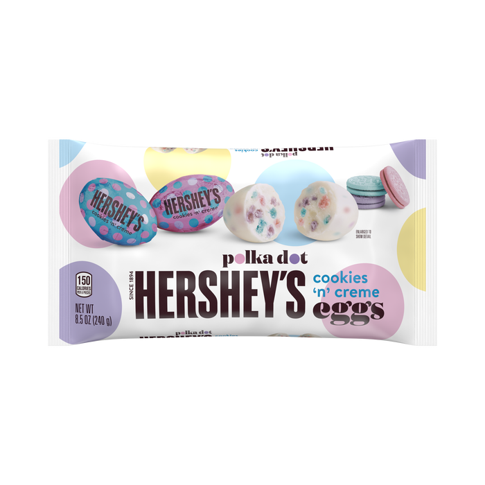 Image of Easter HERSHEY'S Cookies 'n' Creme Eggs Bag 8.5 oz. Packaging