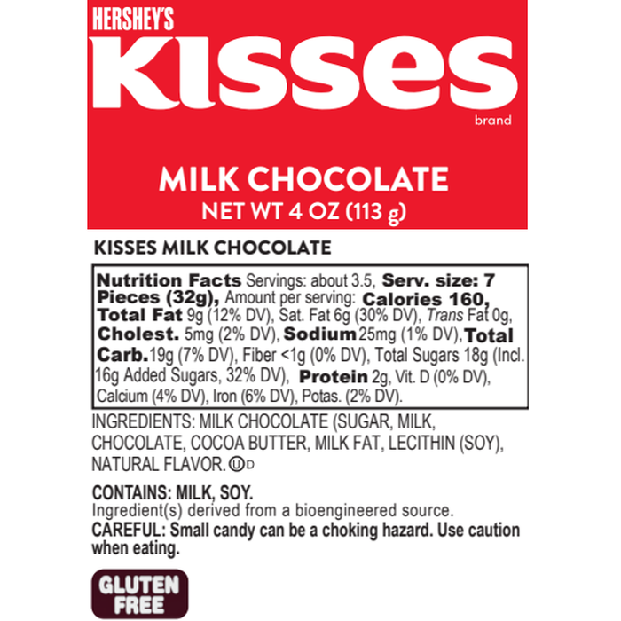 Image of HERSHEY'S KISSES Milk Chocolate Candy-Filled Christmas Ornament Packaging