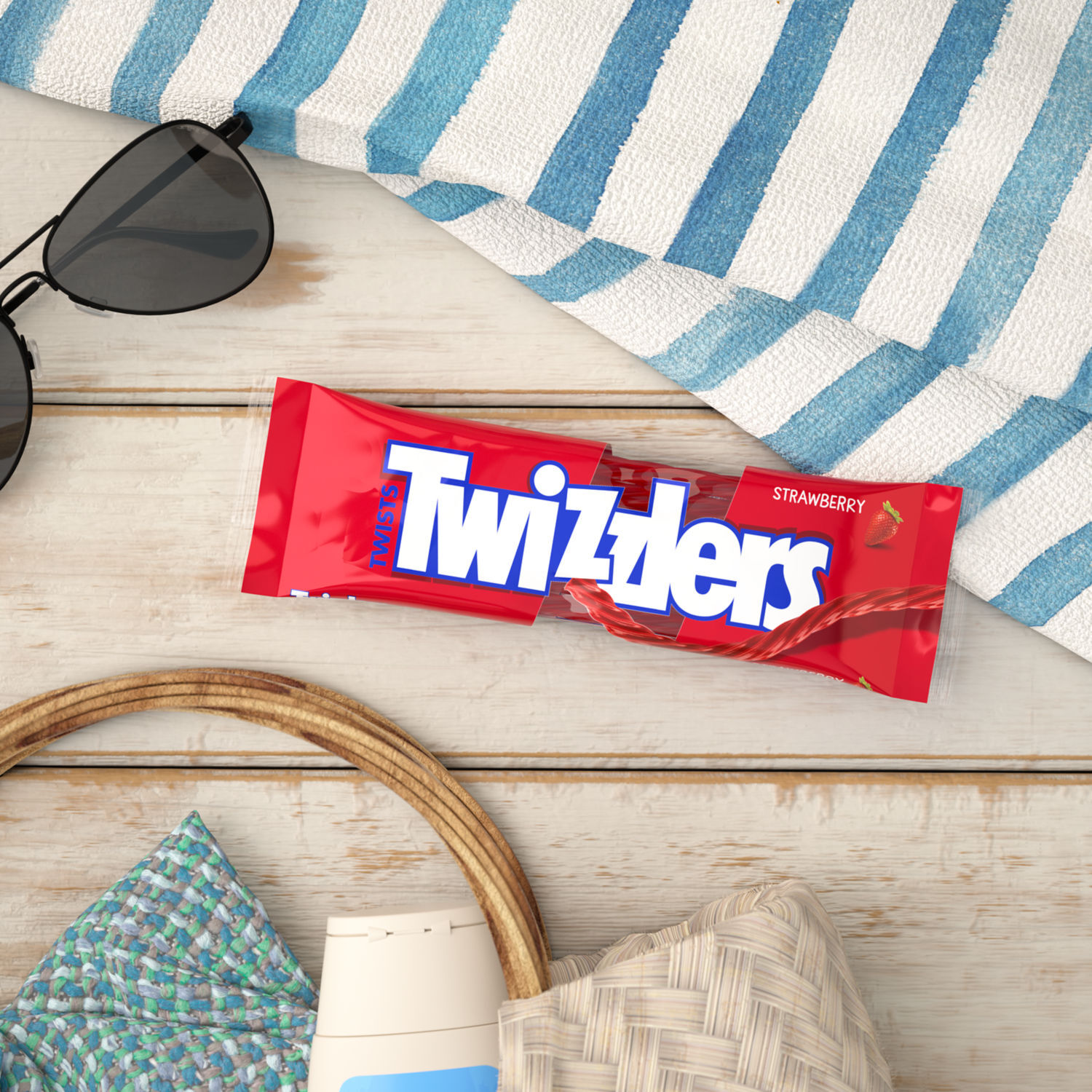 TWIZZLERS Twists Strawberry Flavored Licorice Style Candy