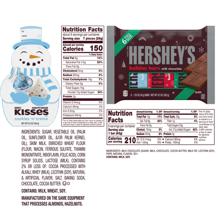 Image of HERSHEY'S Assorted Holiday Gift Basket, 29.32 oz Candy Packaging